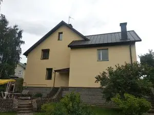 Утепление фасада дома с покраской